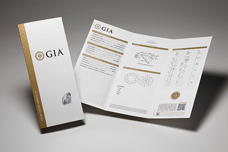 GIA グレーディングレポート（鑑定書）