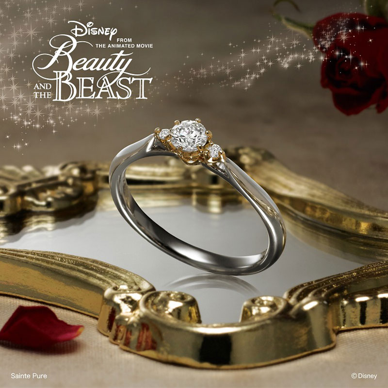 銀座・柏・直方の婚約指輪Disney Beauty and the Beast（ディズニー美女と野獣）_02s